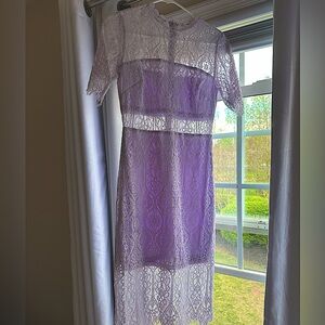 Women’s dress, size small, light purple with lace